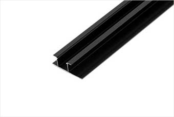 营口航空纤维墙咔铝合金带灯中条(哑黑氧化)